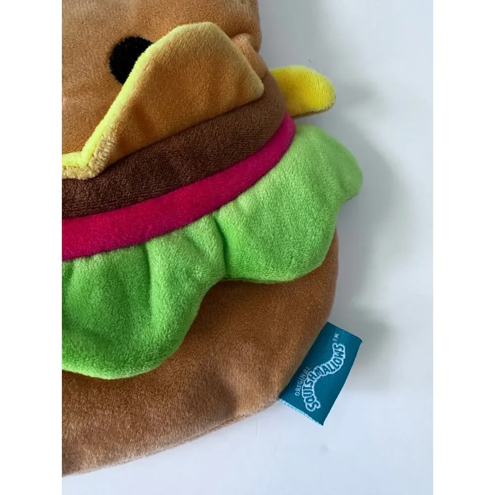 Squishmallows Carl The Cheeseburger Pencil Pouch, Includes Zipper Closure